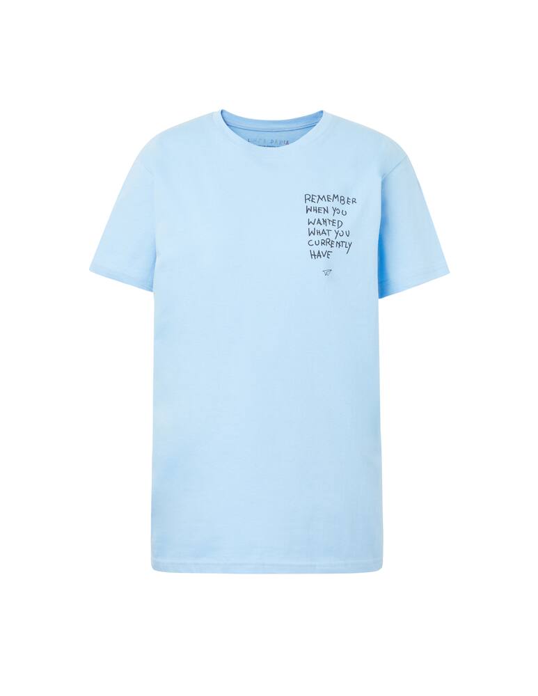 rinascente Linea Daria T-shirt Remember when… - light blue