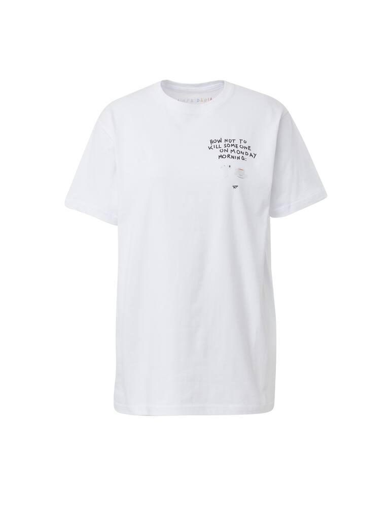 rinascente Linea Daria T-shirt Monday morning - white