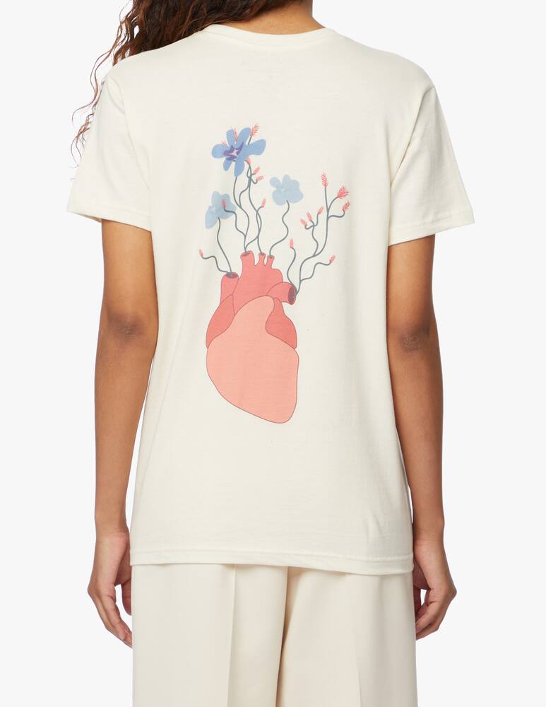 rinascente Linea Daria T-shirt Sei la mia botanica - beige