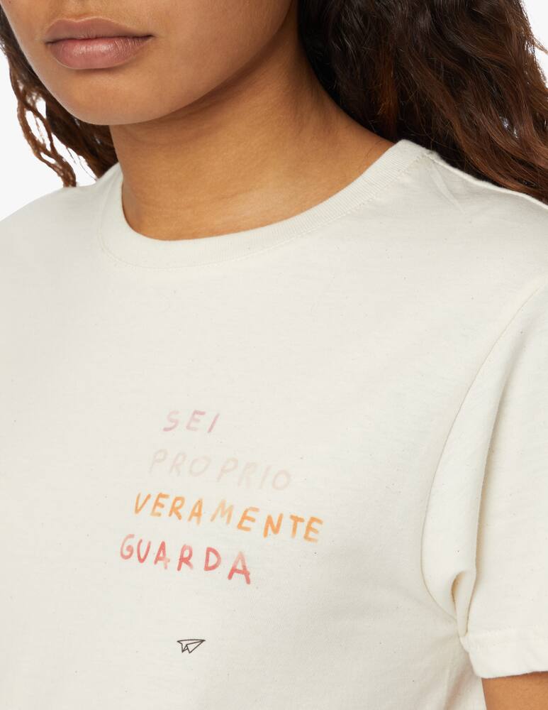 rinascente Linea Daria T-shirt Sei proprio veramente guarda - beige