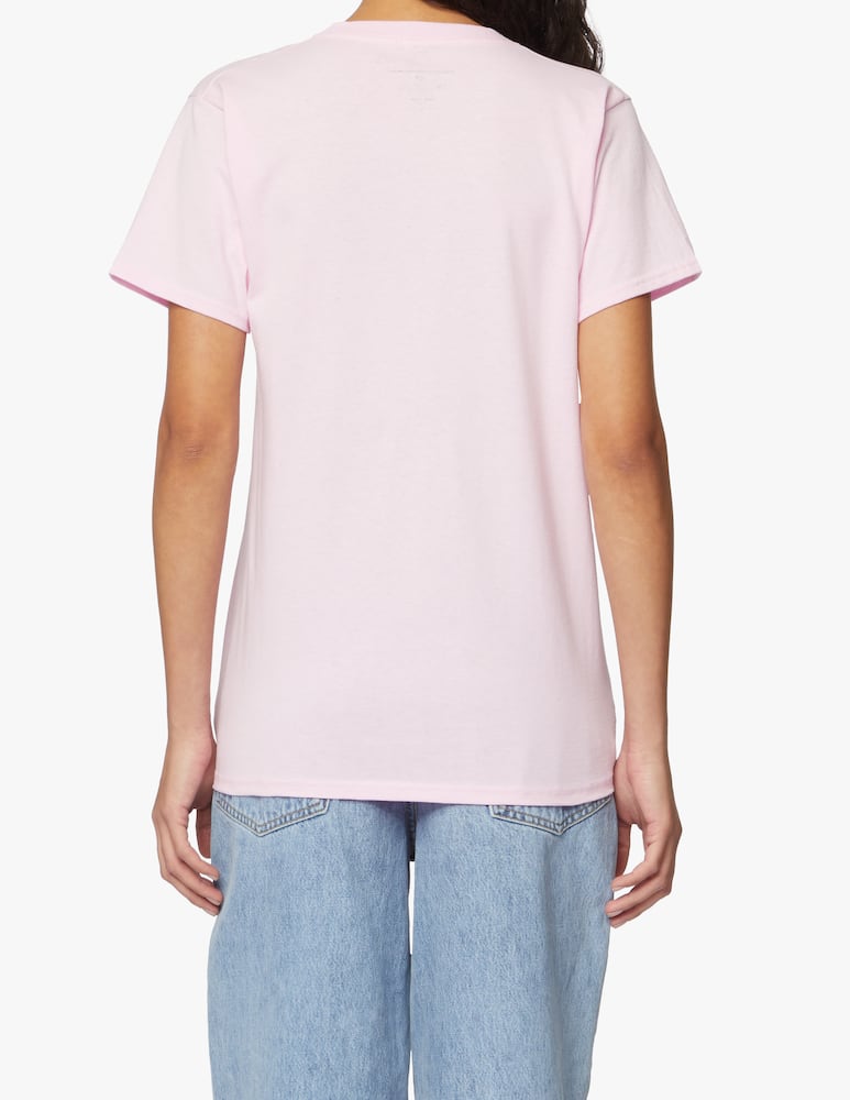 rinascente Linea Daria T-shirt Ristoro della follia paranoia e vini buoni - rosa