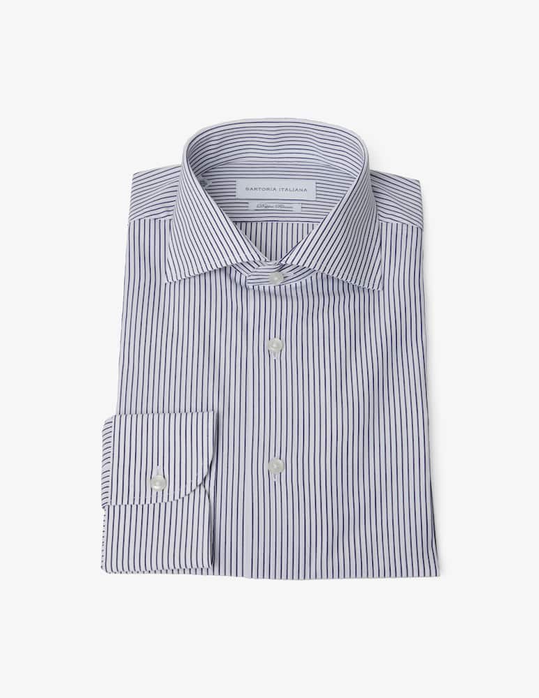 Sartoria Italiana Camicia modern micro riga doppio ritorto - immagine 1 Sartoria Italiana Camicia modern micro riga doppio ritorto - immagine 1