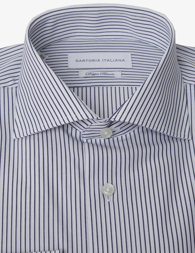 rinascente Sartoria Italiana Camicia modern micro riga doppio ritorto