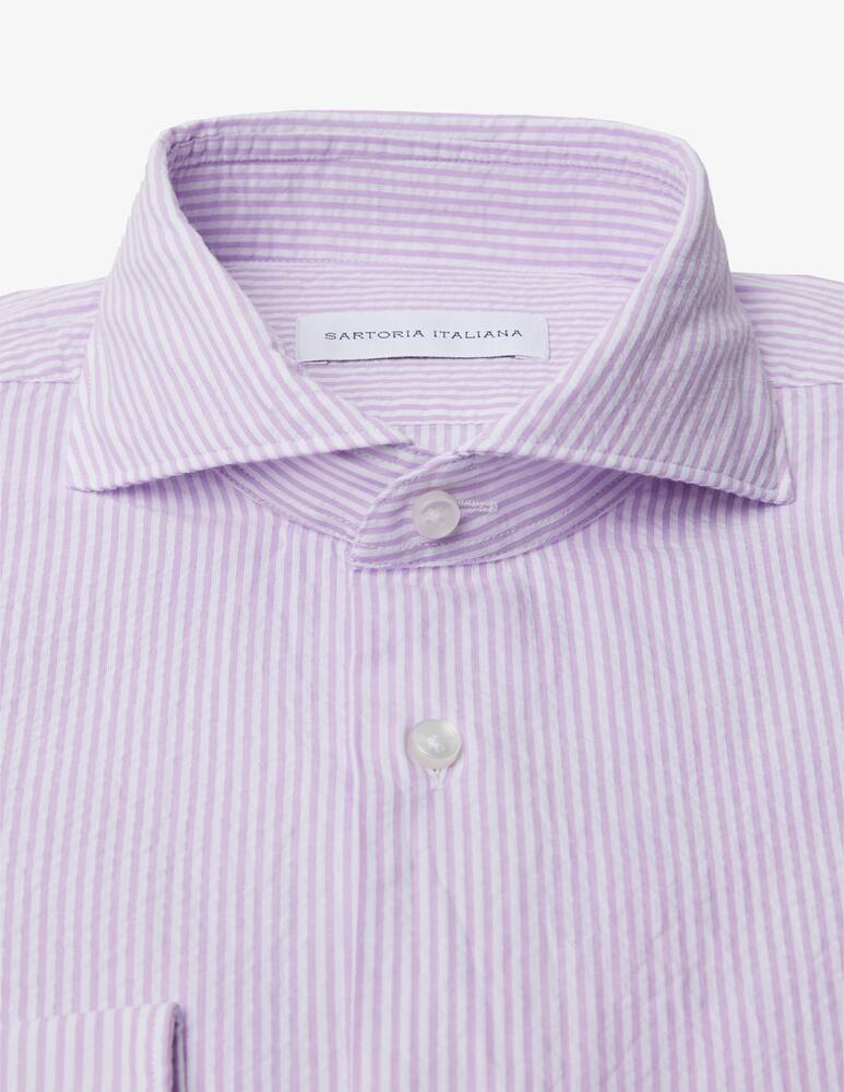 Sartoria Italiana Camicia modern seersucker rigata - immagine 2 Sartoria Italiana Camicia modern seersucker rigata - immagine 2