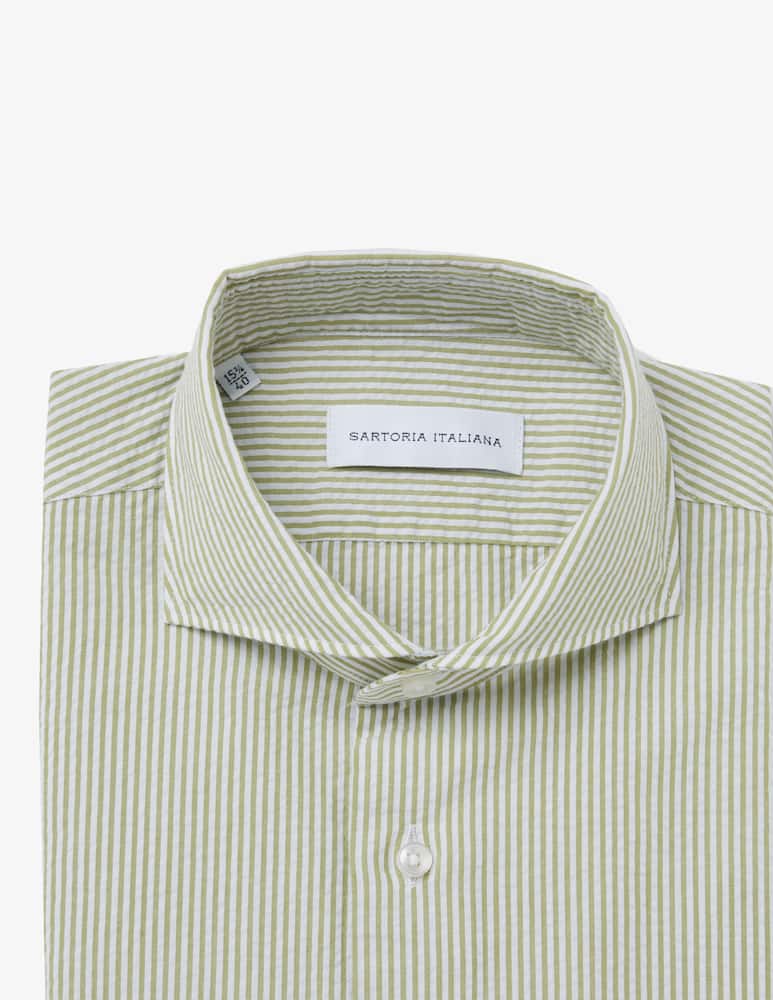 rinascente Sartoria Italiana Camicia modern seersucker rigata