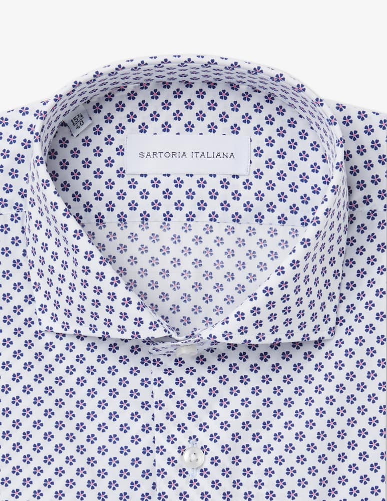 rinascente Sartoria Italiana Camicia modern micro strampa fiore