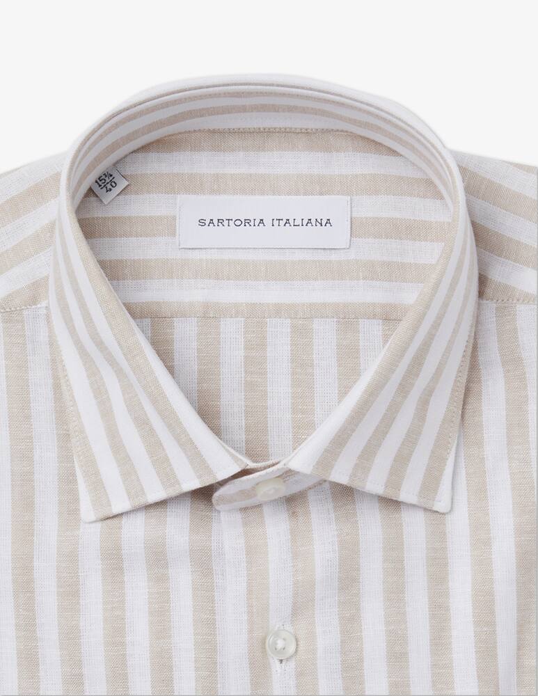rinascente Sartoria Italiana Linen striped shirt modern