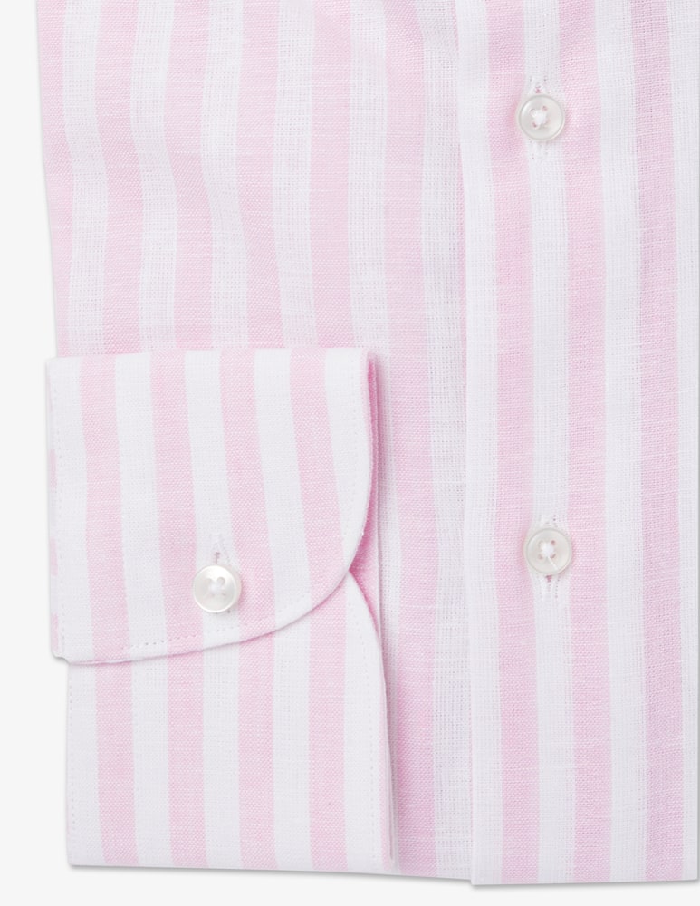 rinascente Sartoria Italiana Linen striped shirt modern