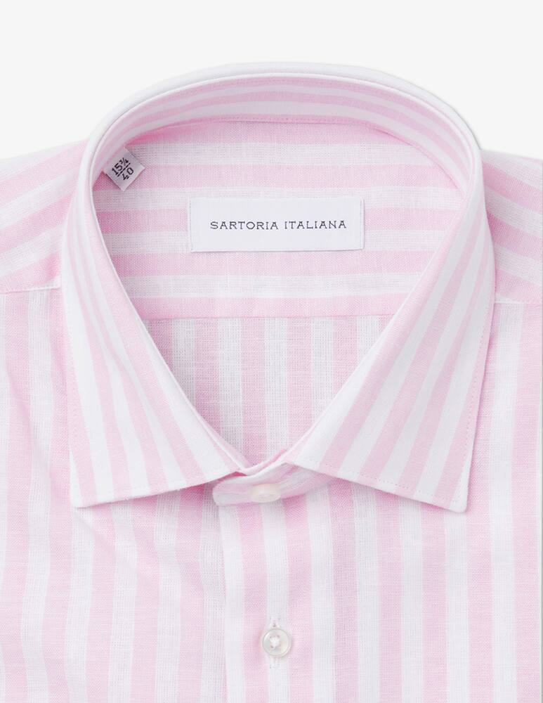 rinascente Sartoria Italiana Linen striped shirt modern