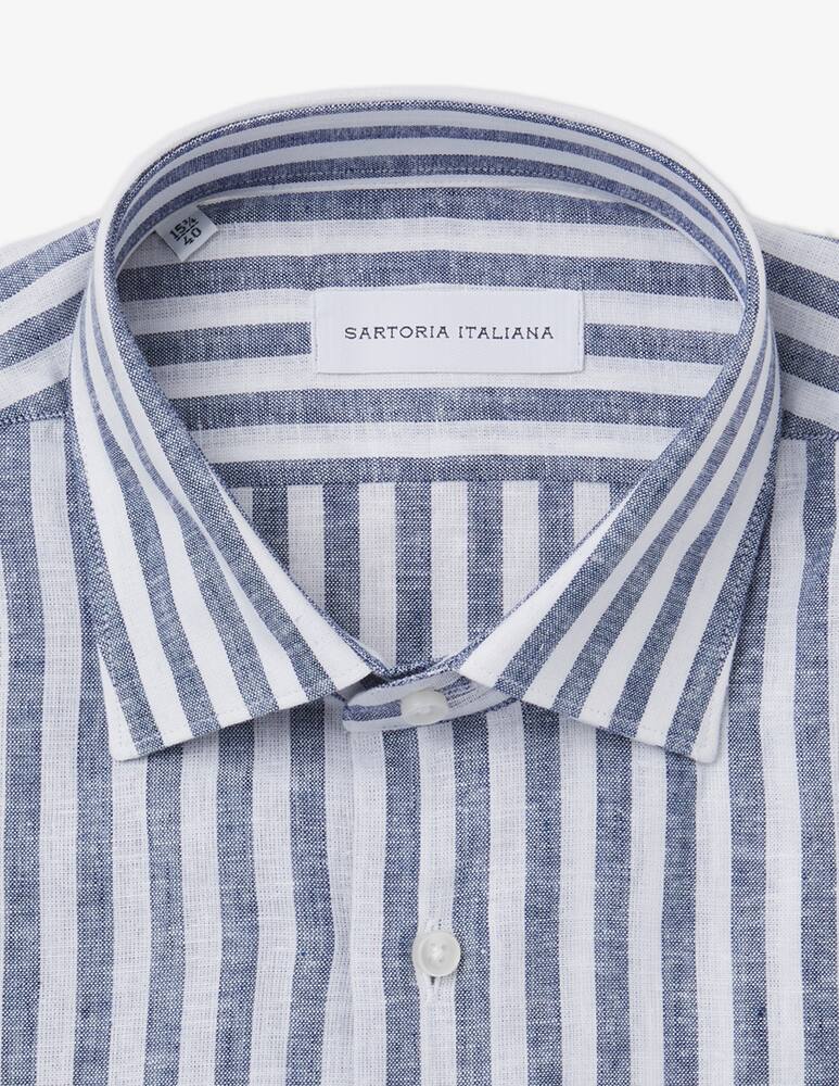 rinascente Sartoria Italiana Camicia modern lino riga larga