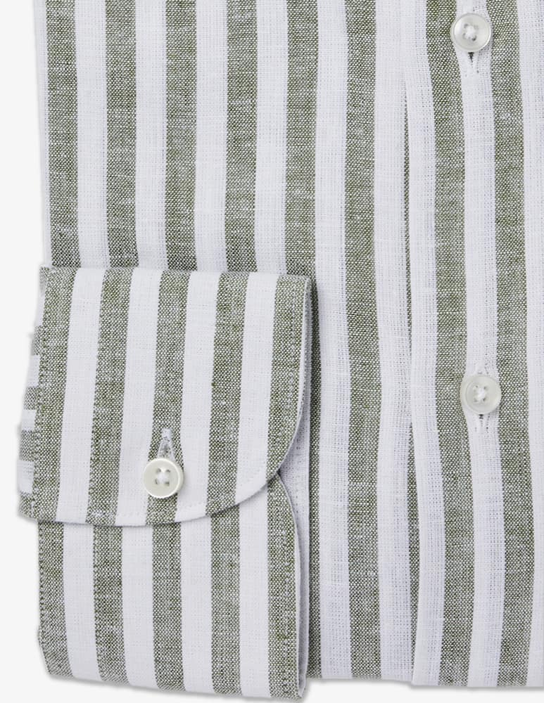 rinascente Sartoria Italiana Linen striped shirt modern