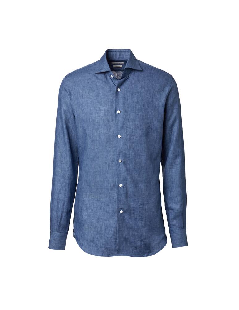 rinascente Delsiena Camicia in lino delav