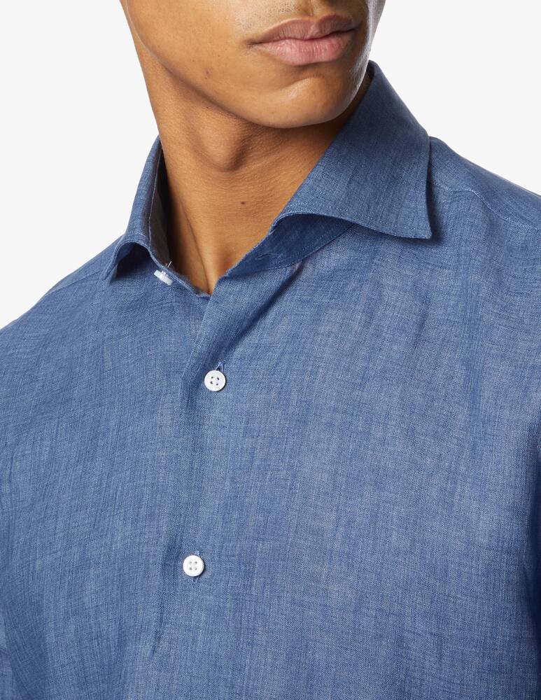 rinascente Delsiena Camicia in lino delav