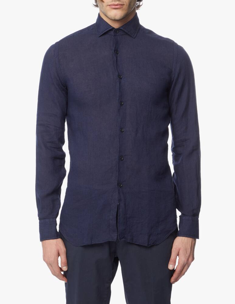 rinascente Xacus Tinto capo linen shirt
