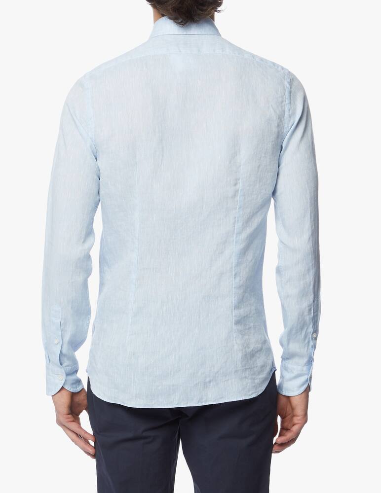 rinascente Xacus Camicia in lino tinto filo albini