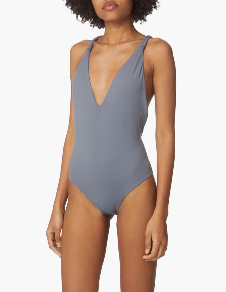 rinascente Manebì Costume intero a treccia - grigio