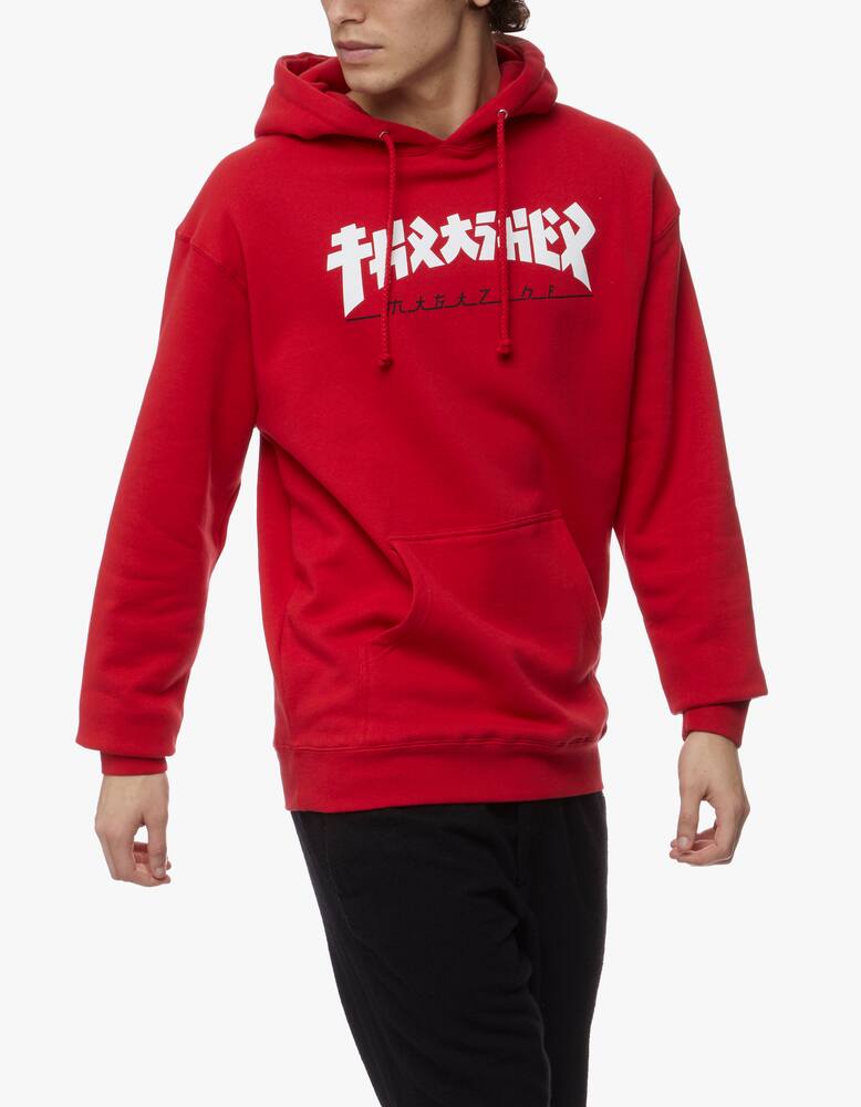 rinascente Thrasher Godzilla hoodie - red
