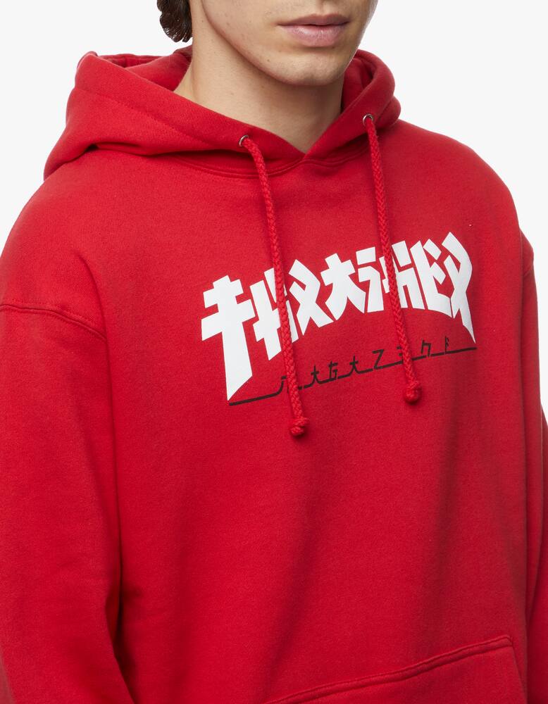 rinascente Thrasher Godzilla hoodie - red