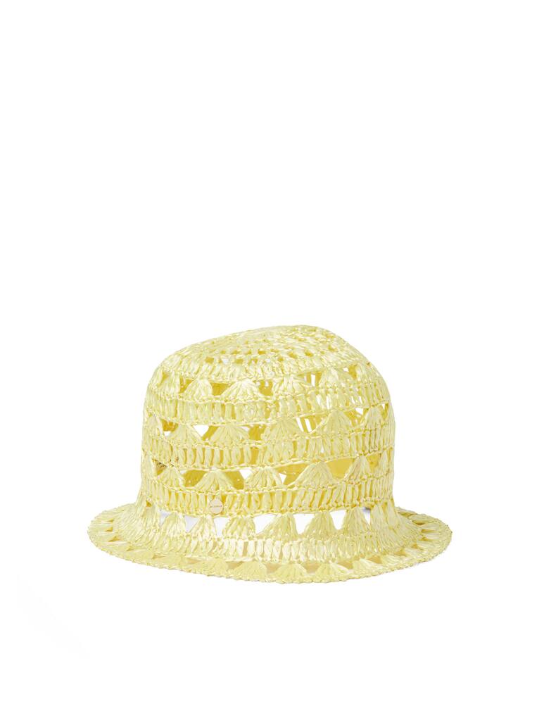 rinascente Flapper Cloche effetto uncinetto Saveria - giallo
