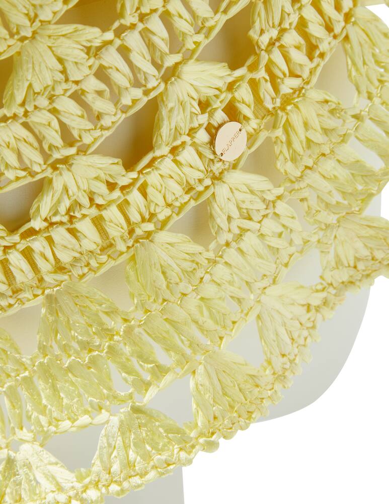 rinascente Flapper Cloche effetto uncinetto Saveria - giallo