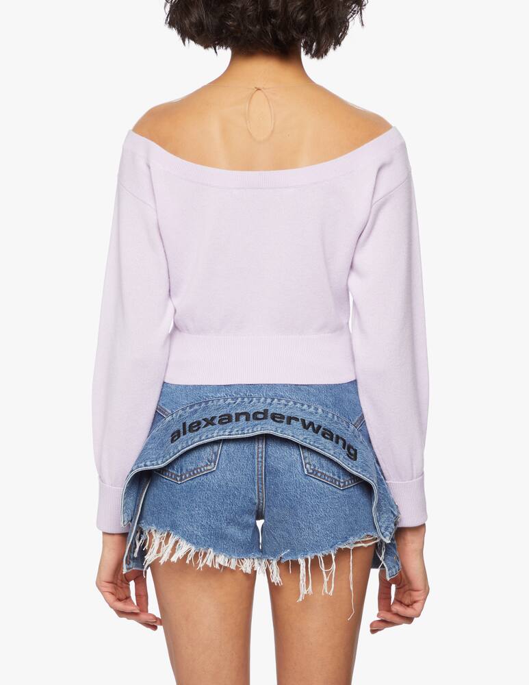rinascente Alexander Wang Cropped pullover with long sleeve