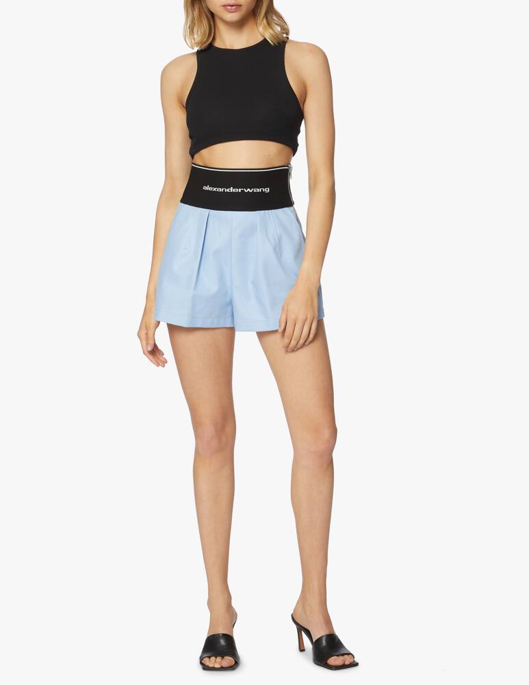 rinascente Alexander Wang Pantloni corti safari con logo in vita