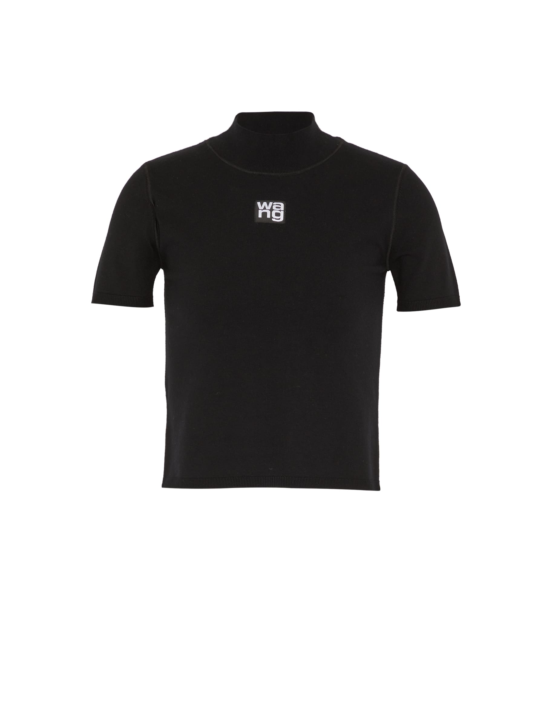 alexanderwang（M）美品 Grey crystal-embellished short-sleeves top Alexander wang