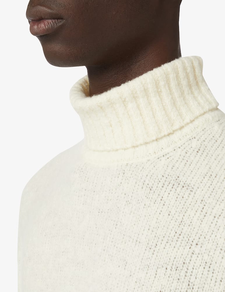 rinascente Scaglione Puffed cashmere turtleneck - White