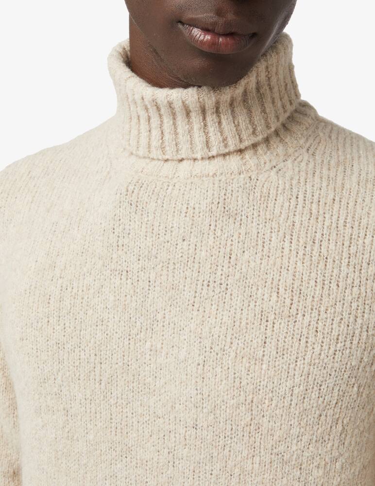 rinascente Scaglione Dolcevita puffed cashmere - Beige