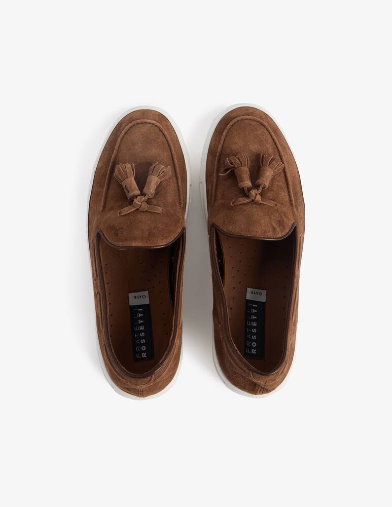 rinascente Fratelli Rossetti Tassel suede loafers