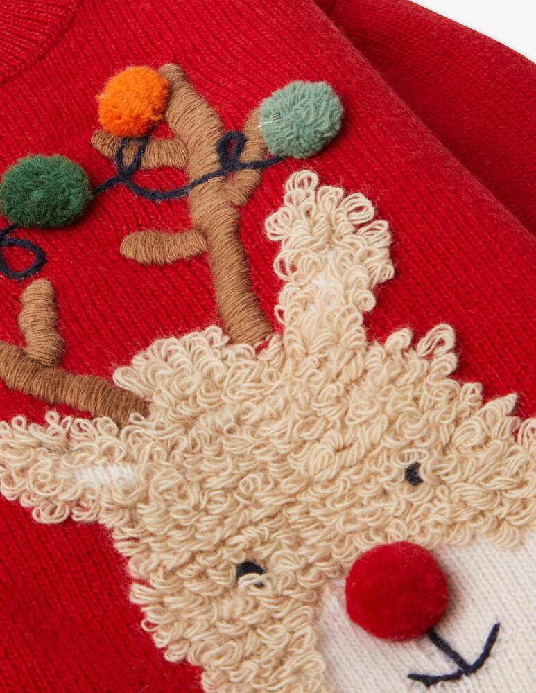 Il Gufo Maglia in lana tricot - Rosso - immagine 3 Il Gufo Maglia in lana tricot - Rosso - immagine 3