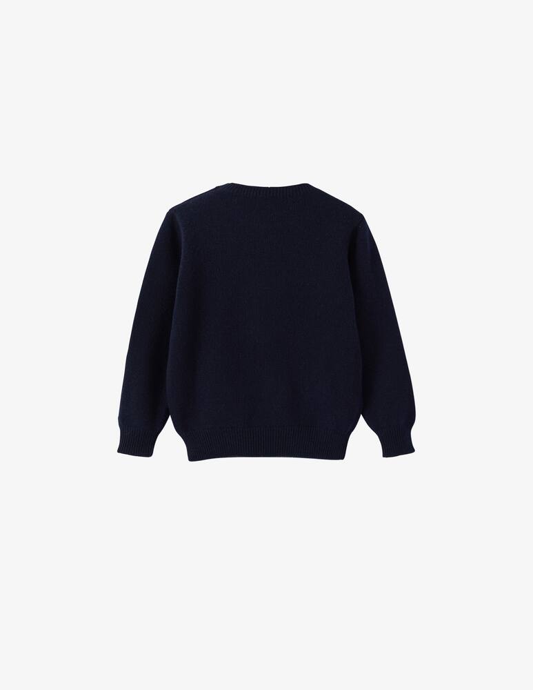 rinascente Il Gufo Maglia in lana tricot - Blu