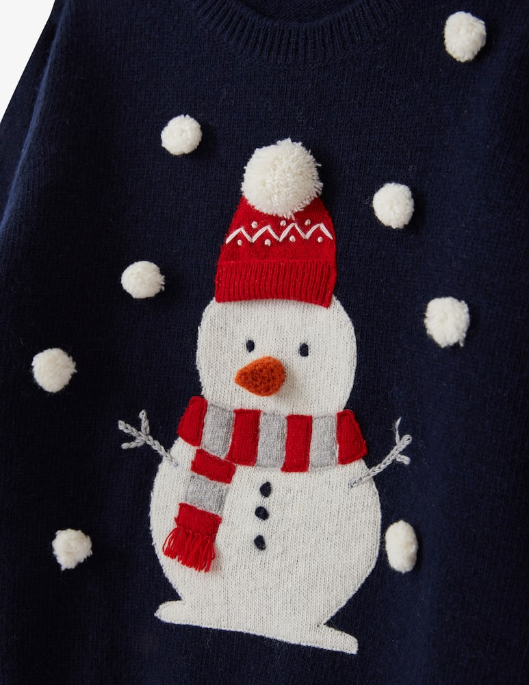 rinascente Il Gufo Maglia in lana tricot - Blu