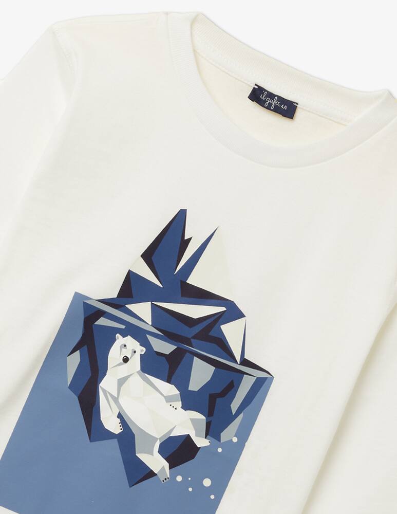 rinascente Il Gufo Long sleeved cotton tee - White