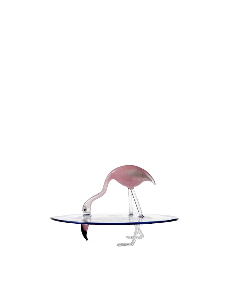 Massimo Lunardon Flamingo Splash In Vetro Soffiato Centrotavola - immagine 1 Massimo Lunardon Flamingo Splash In Vetro Soffiato Centrotavola - immagine 1