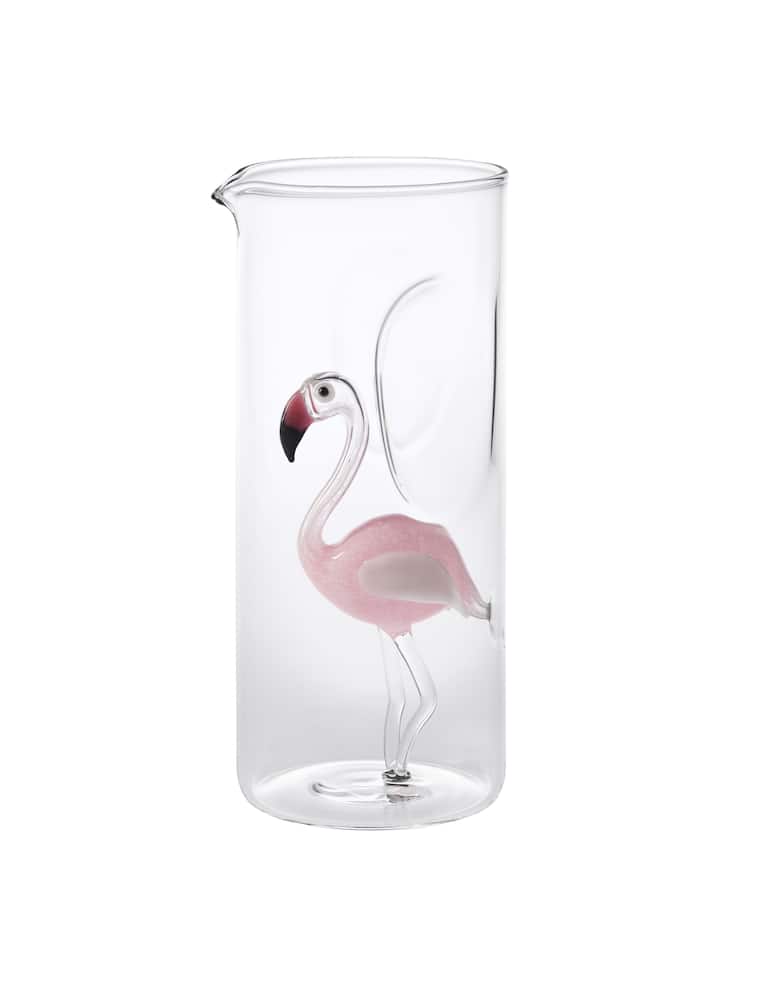 Massimo Lunardon Caraffa Flamingo In Vetro Soffiato - immagine 1 Massimo Lunardon Caraffa Flamingo In Vetro Soffiato - immagine 1