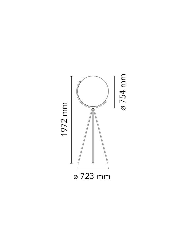 rinascente Flos Superloon lampada da pavimento - nero