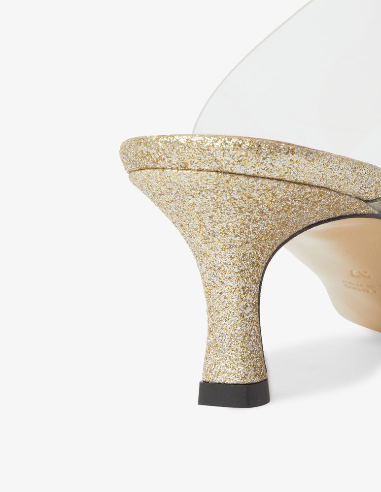 rinascente MyChalom Anouk kitten heel sandals - gold