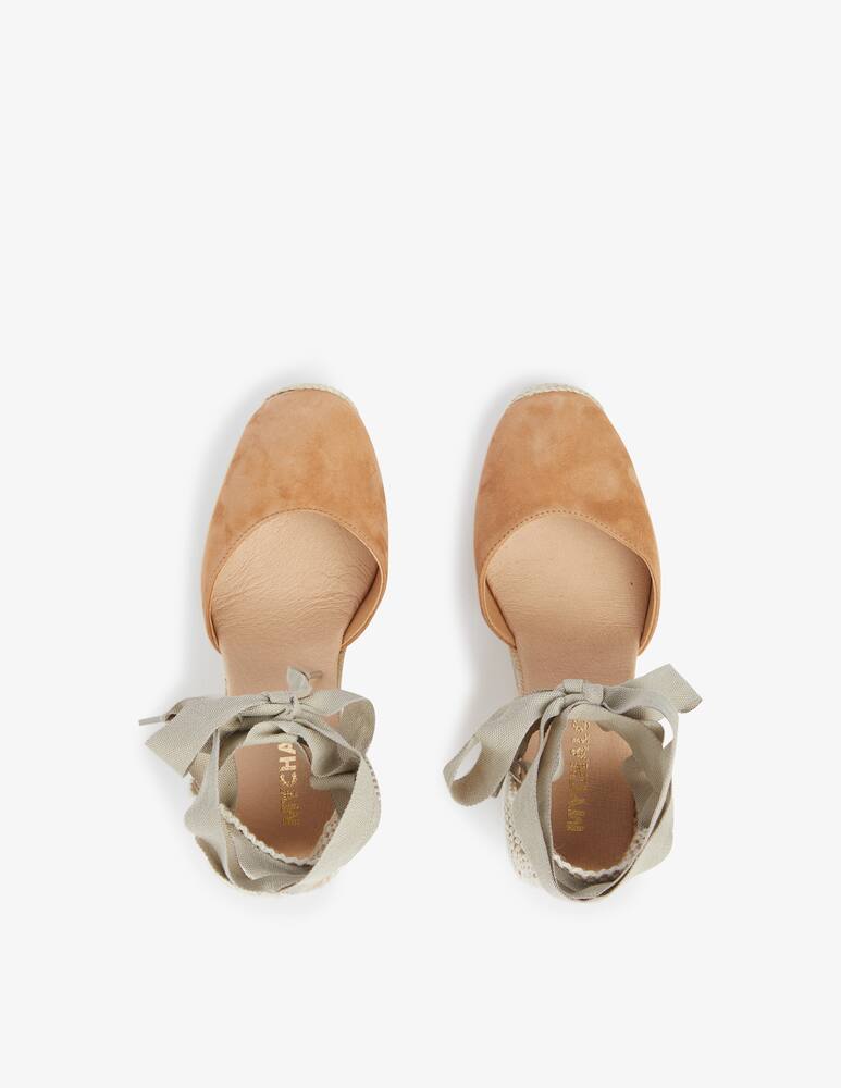 rinascente MyChalom Nacinta suede wedges espadrillas - brown