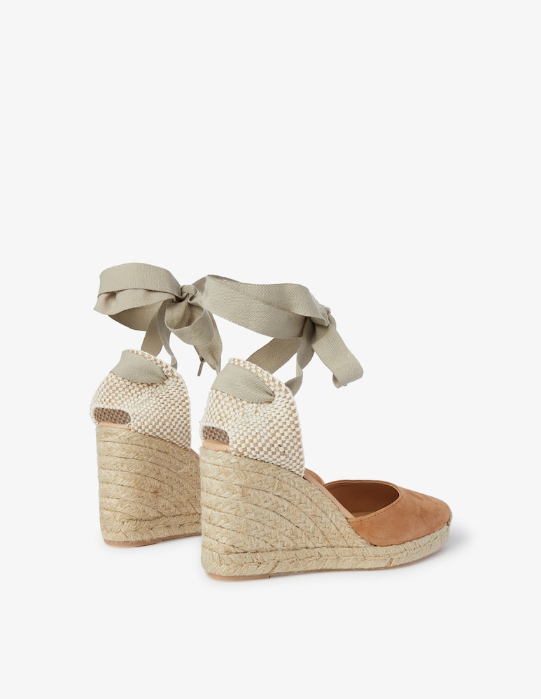 rinascente MyChalom Nacinta suede wedges espadrillas - brown