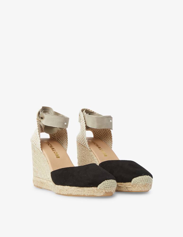 rinascente MyChalom Espadrillas con zeppa in pelle scamosciate Nacinta - nero