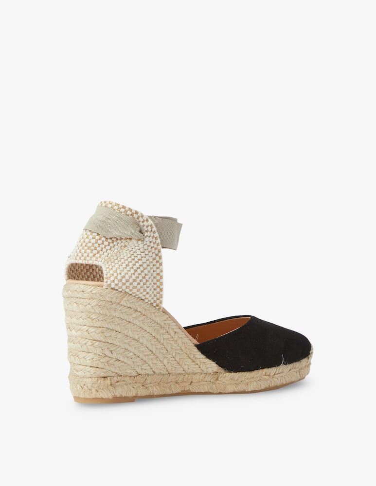 MyChalom Espadrillas con zeppa in pelle scamosciate Nacinta - nero - immagine 4 MyChalom Espadrillas con zeppa in pelle scamosciate Nacinta - nero - immagine 4