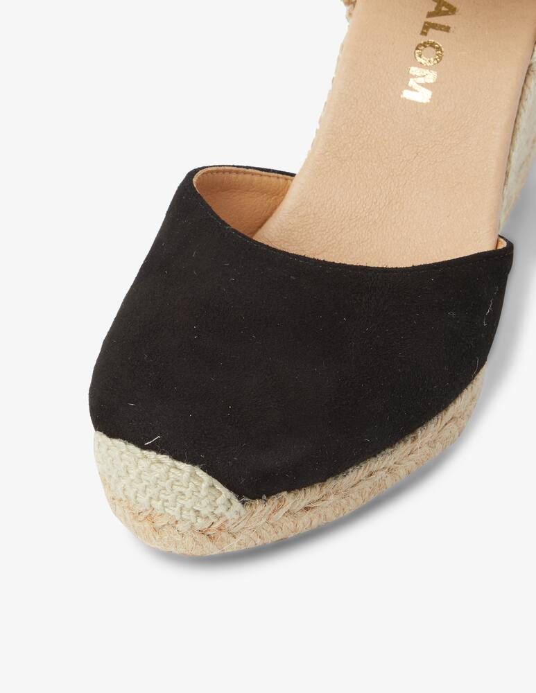 rinascente MyChalom Espadrillas con zeppa in pelle scamosciate Nacinta - nero