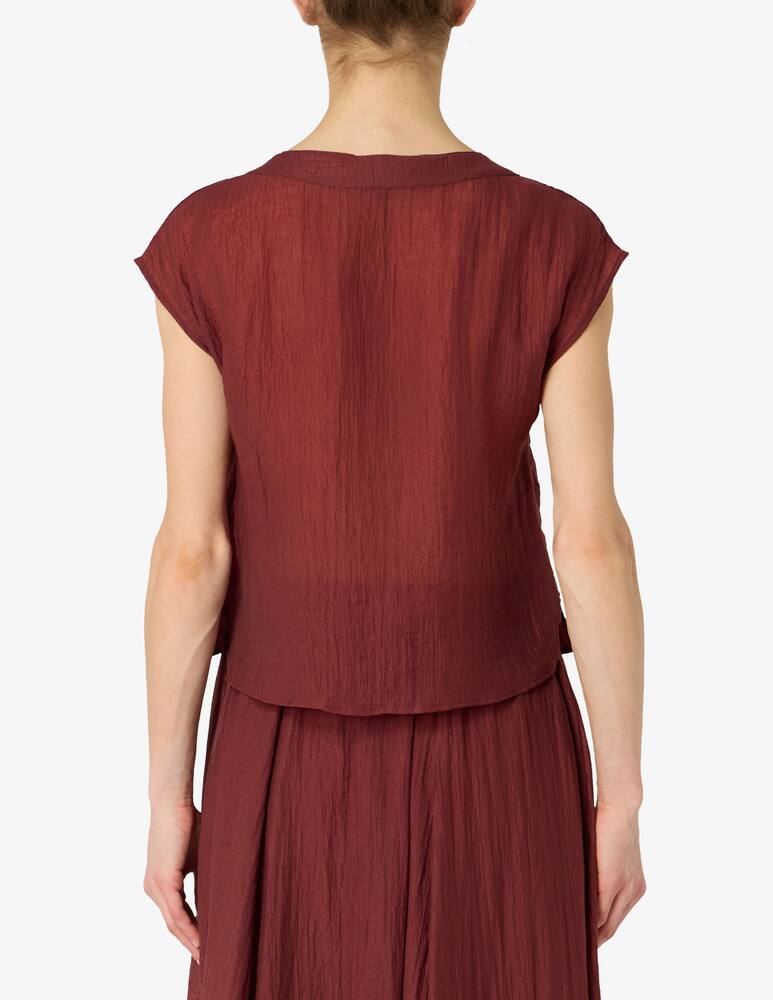 rinascente 24.7 Studio Crinkle v-neck blouse