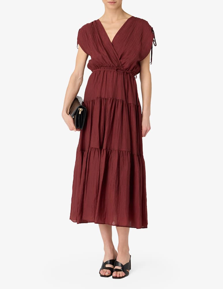 rinascente 24.7 Studio Crinkle wrap dress