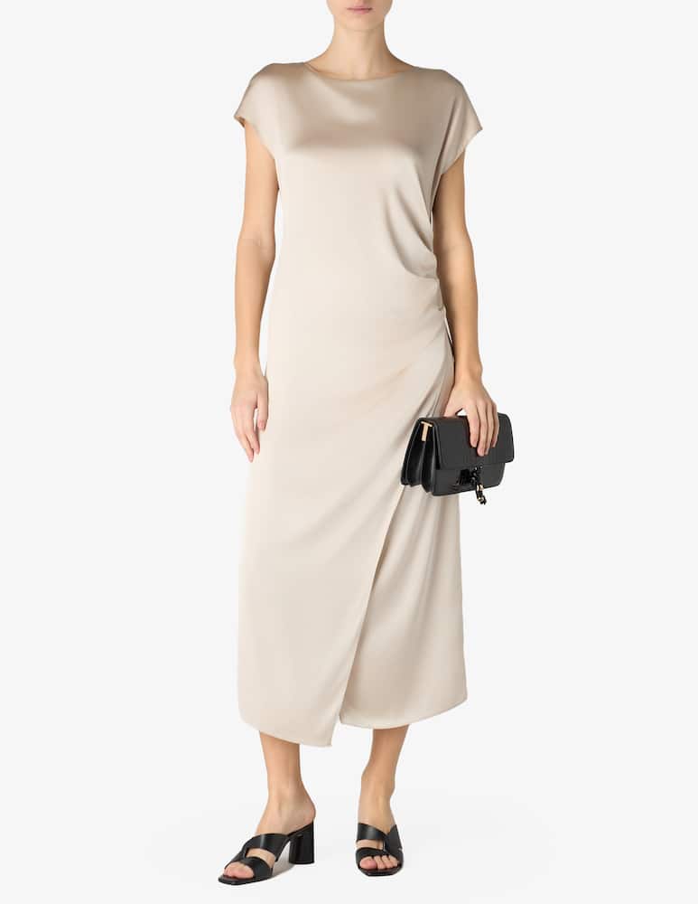 24.7 Studio Vestito midi drappeggiato - immagine 2 24.7 Studio Vestito midi drappeggiato - immagine 2