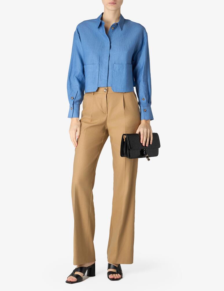 rinascente 24.7 Studio Cropped pocket shirt