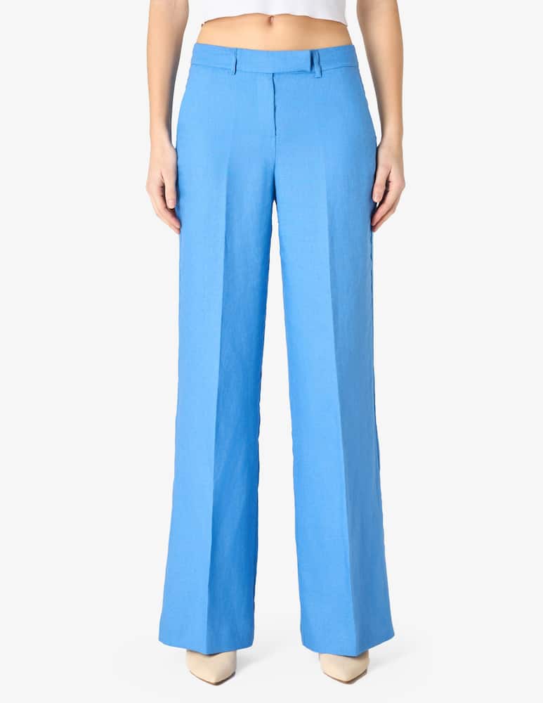24.7 Studio Pantaloni flare in lino - immagine 1 24.7 Studio Pantaloni flare in lino - immagine 1
