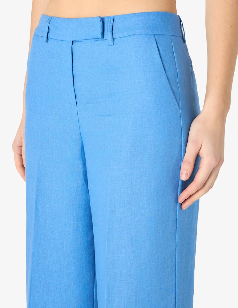 24.7 Studio Pantaloni flare in lino - immagine 4 24.7 Studio Pantaloni flare in lino - immagine 4