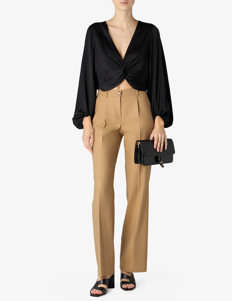 rinascente 24.7 Studio V-neck knotted blouse